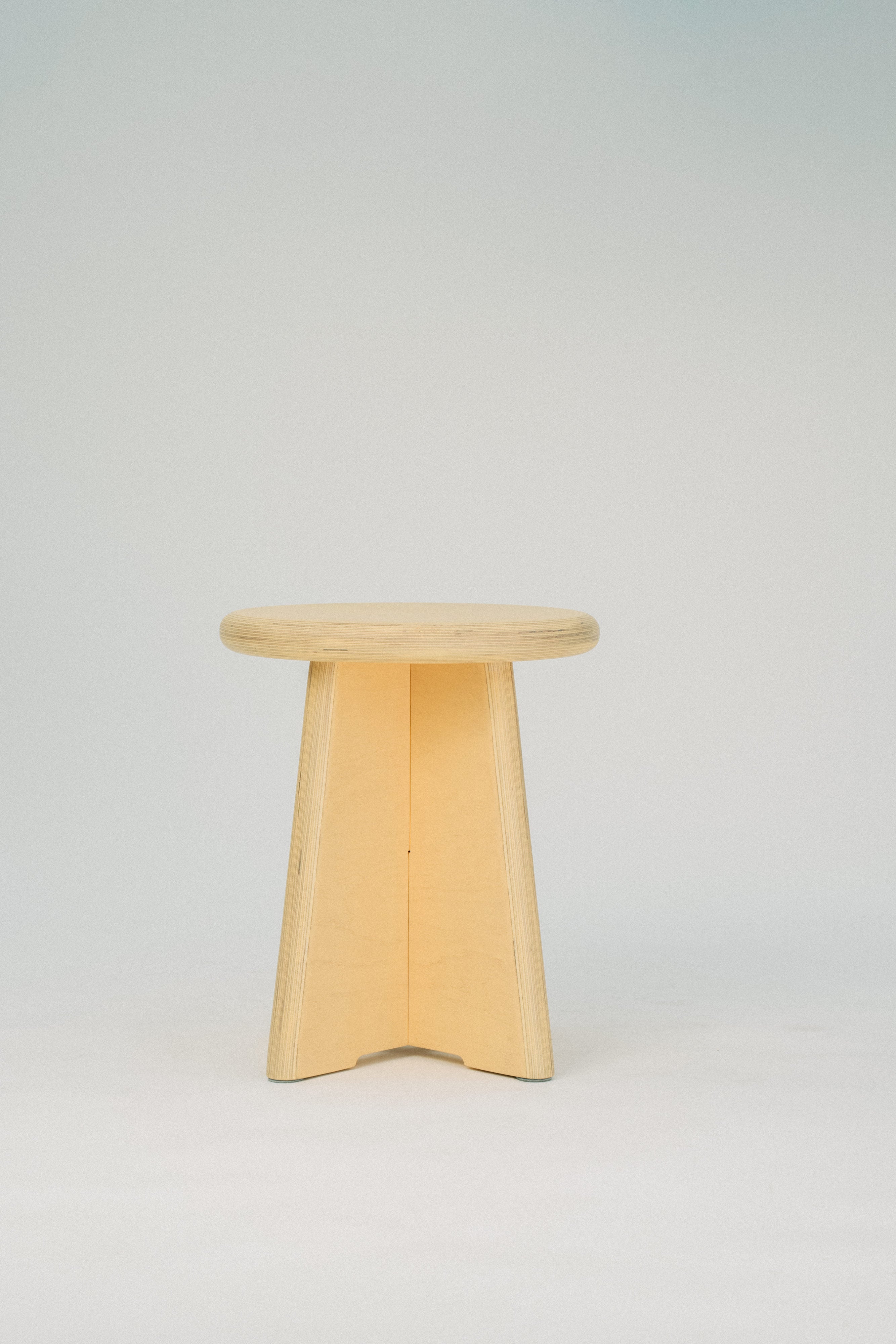 Birke Multiplex Hocker/ Beistelltisch 38cm ⌀