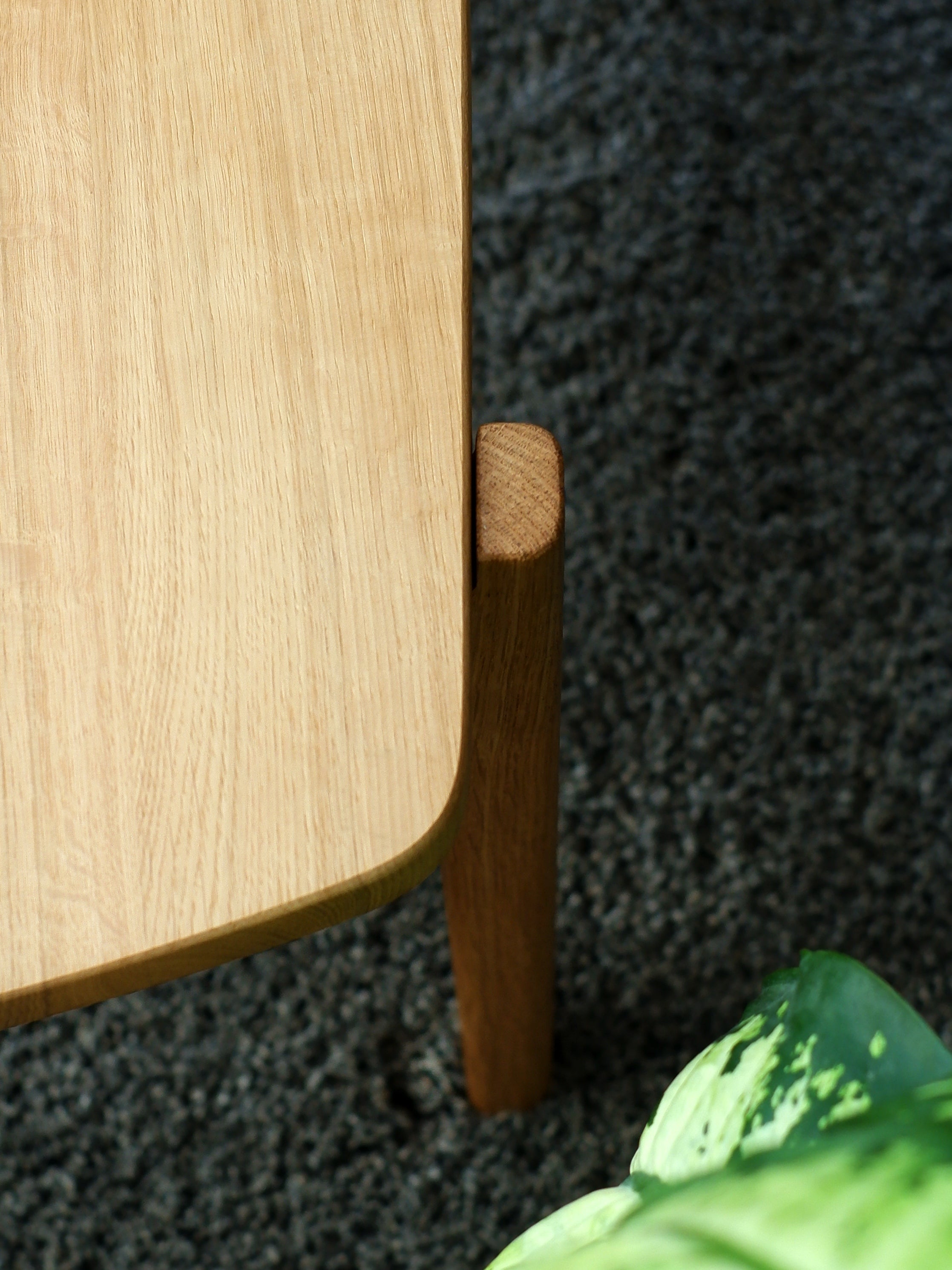 Großer Couchtisch organisch aus Eichenholz