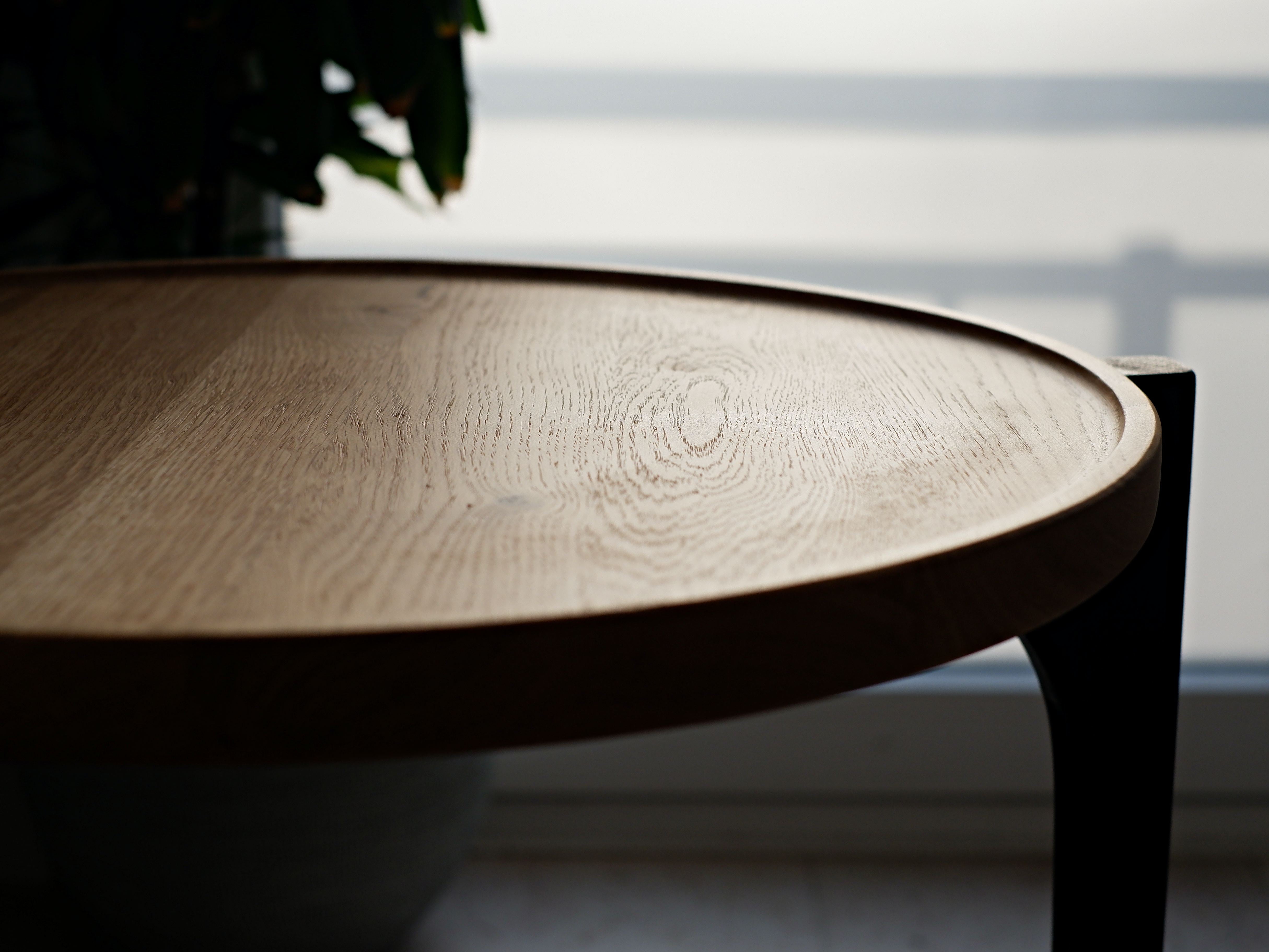 Beistelltisch 50cm ⌀ aus Eichenholz