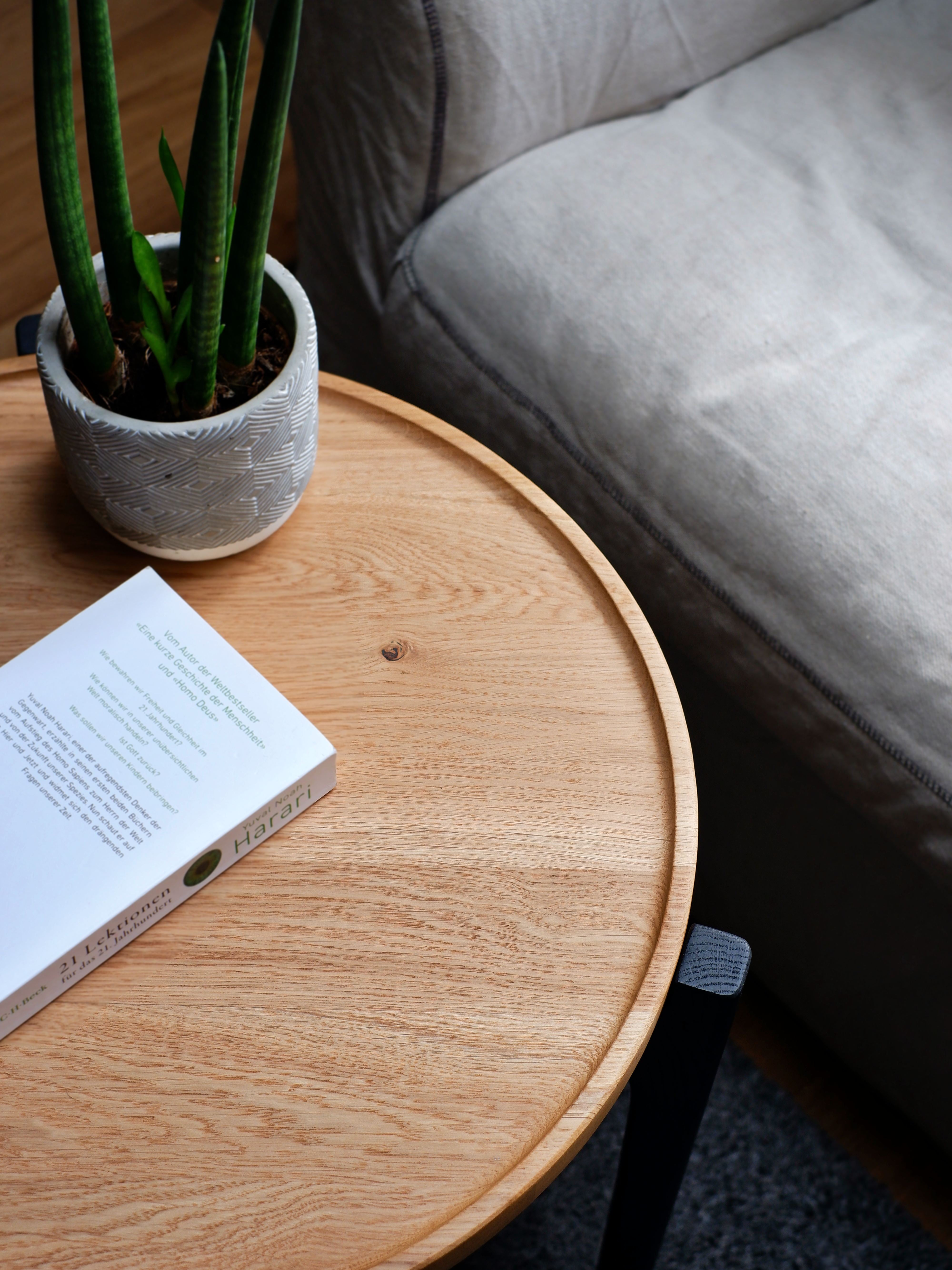 Beistelltisch 50cm ⌀ aus Eichenholz