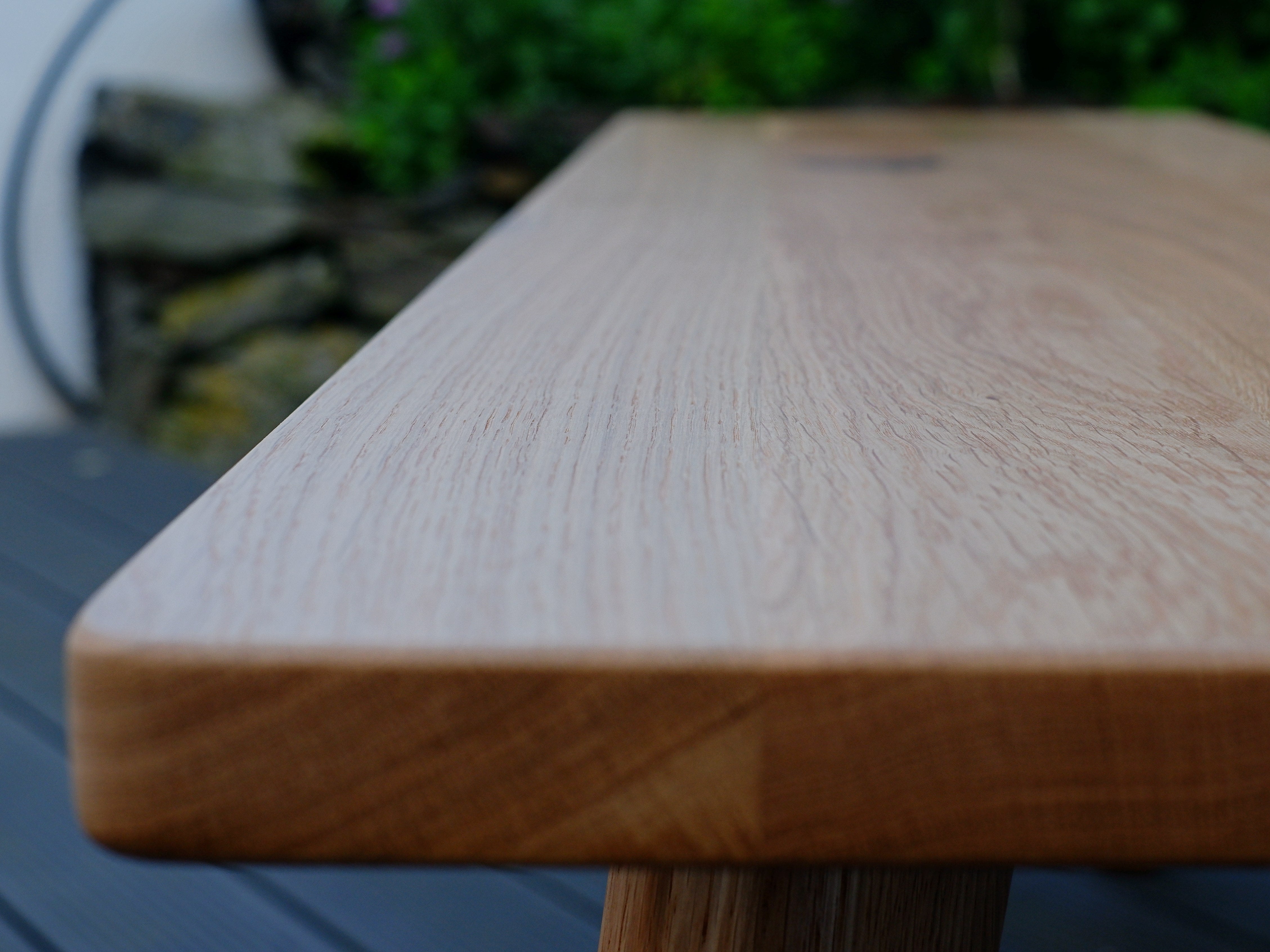 Esstisch und Sitzbank Set aus massiver Eiche