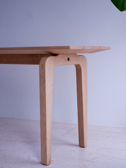 Massivholz Sitzbank aus Eiche / Schnurbaum / Esche 118-180cm