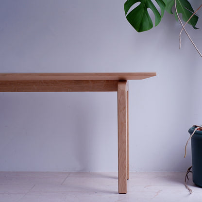 Massivholz Sitzbank aus Eiche / Schnurbaum / Esche 118-180cm