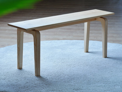 Massivholz Sitzbank aus Eiche / Schnurbaum / Esche 118-180cm