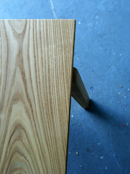 Massivholz Sitzbank aus Eiche / Schnurbaum / Esche 118-180cm