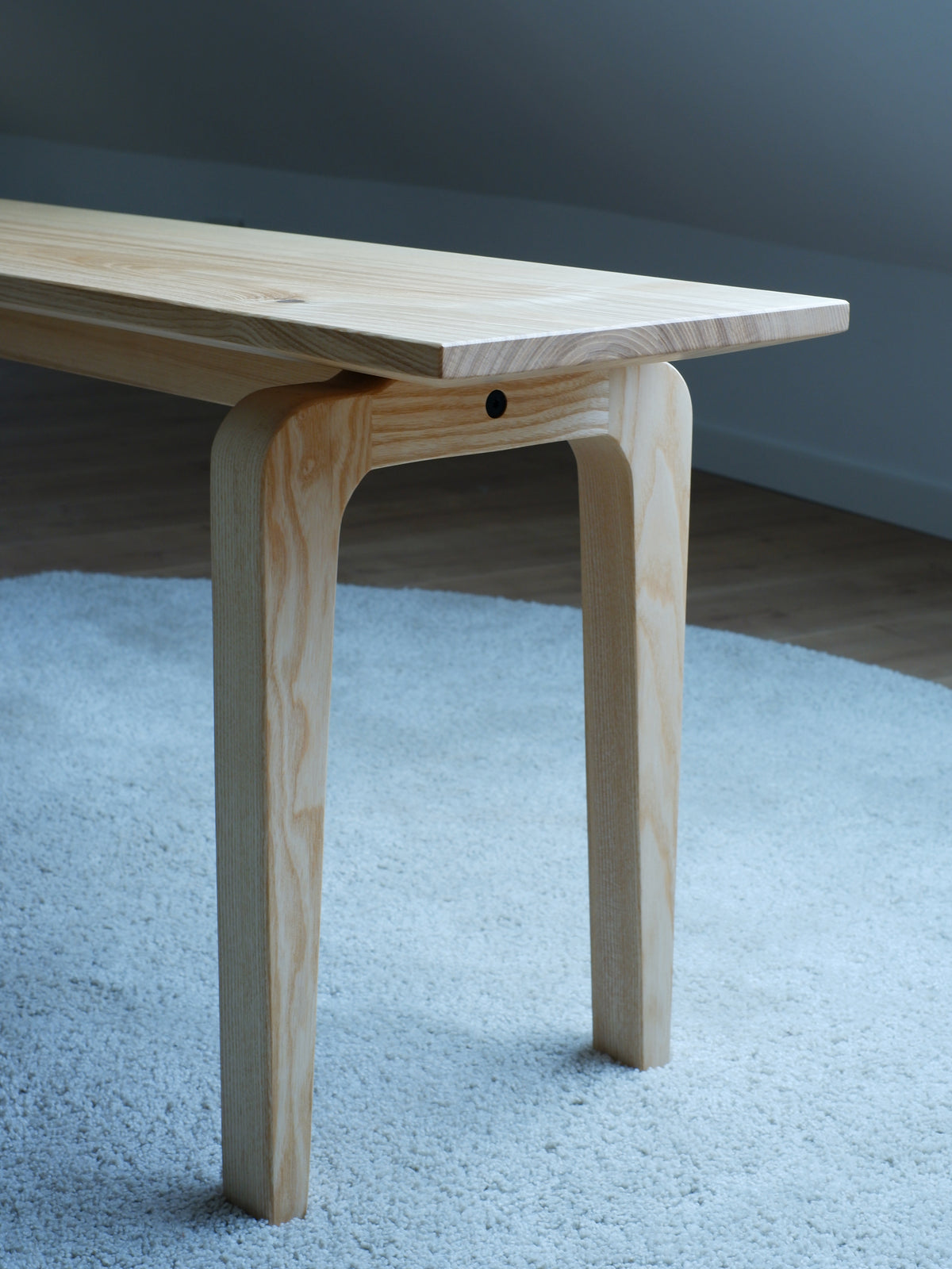 Massivholz Sitzbank aus Eiche / Schnurbaum / Esche 118-180cm