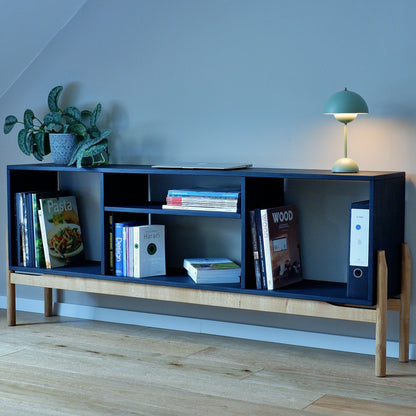 Bücherregal Sideboard Raumtrenner Eiche massiv & Multiplex handgefertigt